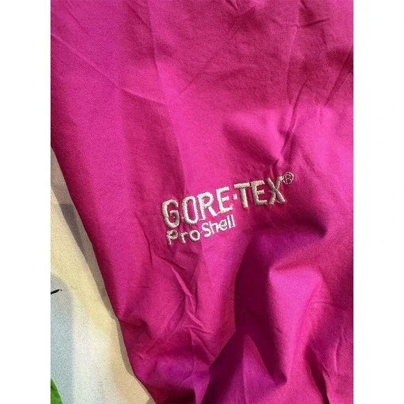 The North Face Women's Pink Hooded Rain Jacket Size M Gore-Tex Pro Shell - Picture 4 of 10